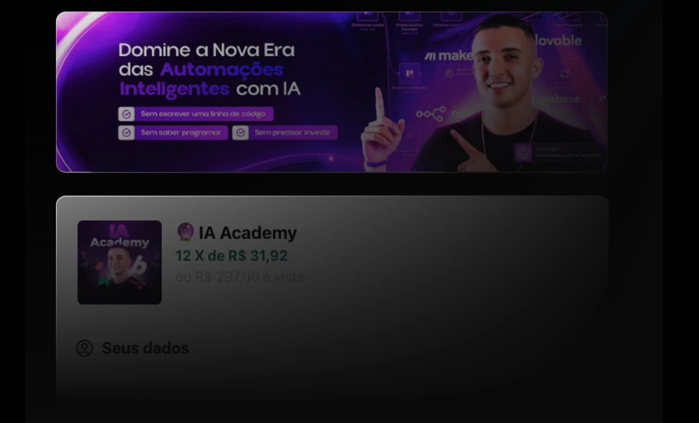 Checkout Cakto personalizado